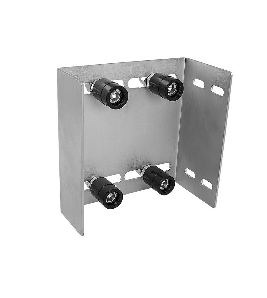 Скоба направляющая верхняя с 4 роликами, 0-124 мм, для откатных (сдвижных) ворот, фото 1