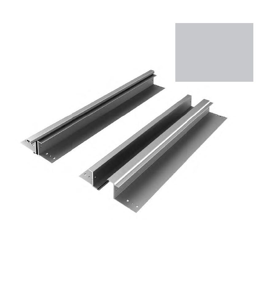 Комплект средней части калитки RAL9006, правая калитка, под панель 525мм для подъёмных секционных ворот, фото 1