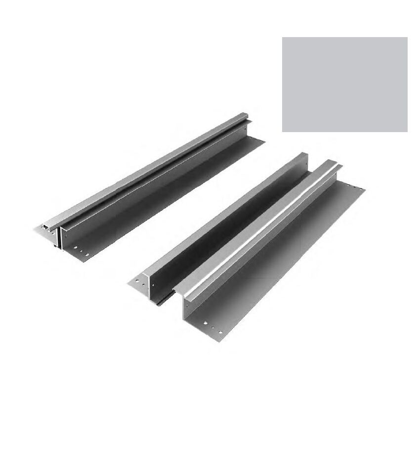 Комплект средней части калитки RAL9006, правая калитка, под панель 550мм для подъёмных секционных ворот, фото 1