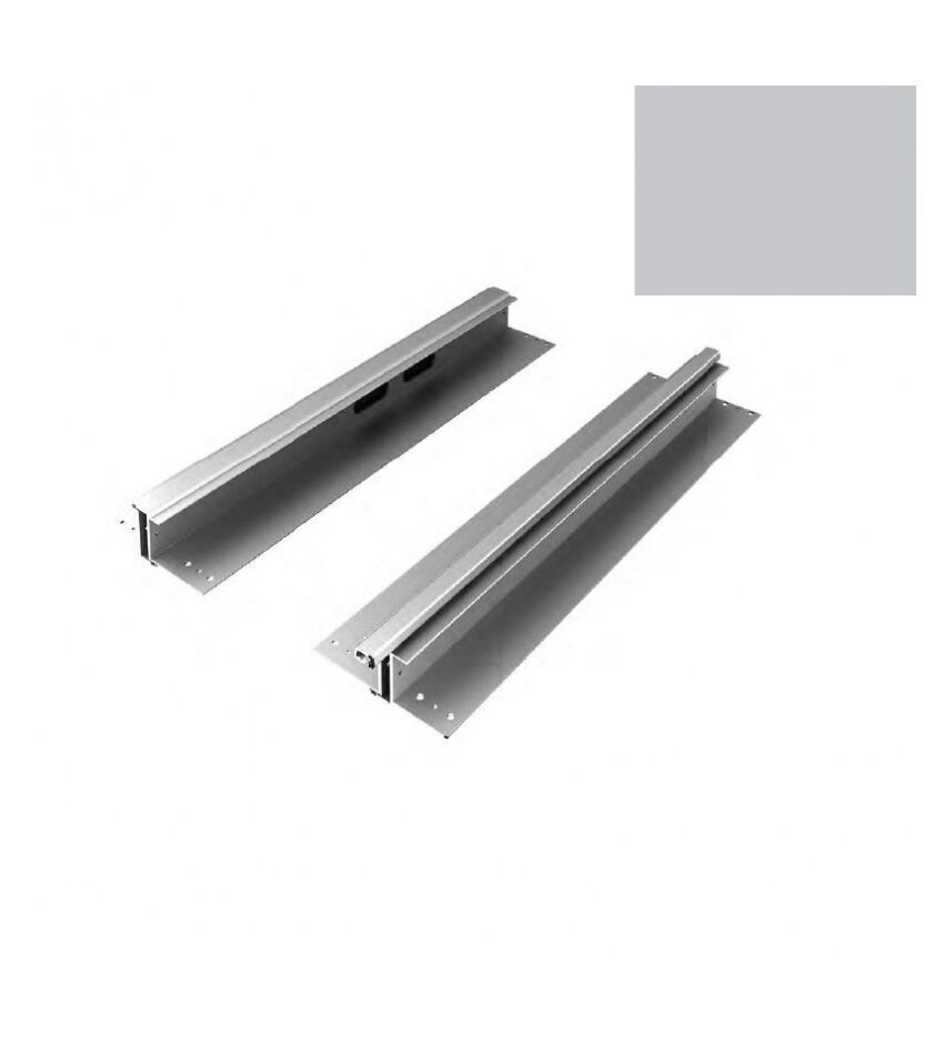 Комплект средней части калитки c замком RAL9006, правая калитка, под панель 575мм для подъёмных секционных ворот, фото 1