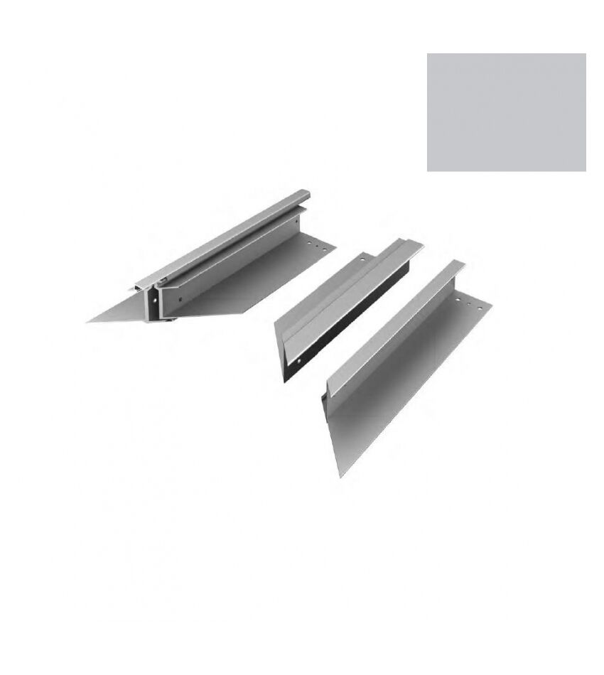 Комплект верхней части калитки RAL9006, левая калитка для подъёмных секционных ворот, фото 1