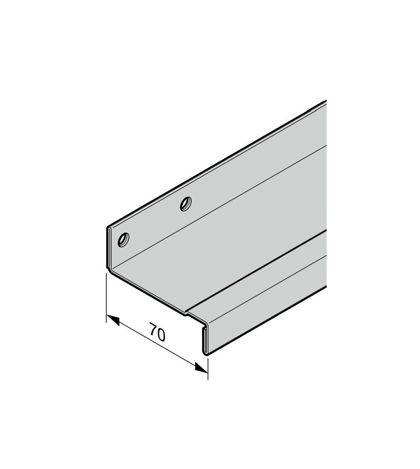 Ребро жесткости полотна ворот 70 (для верхней секции ворот с калиткой), фото 1