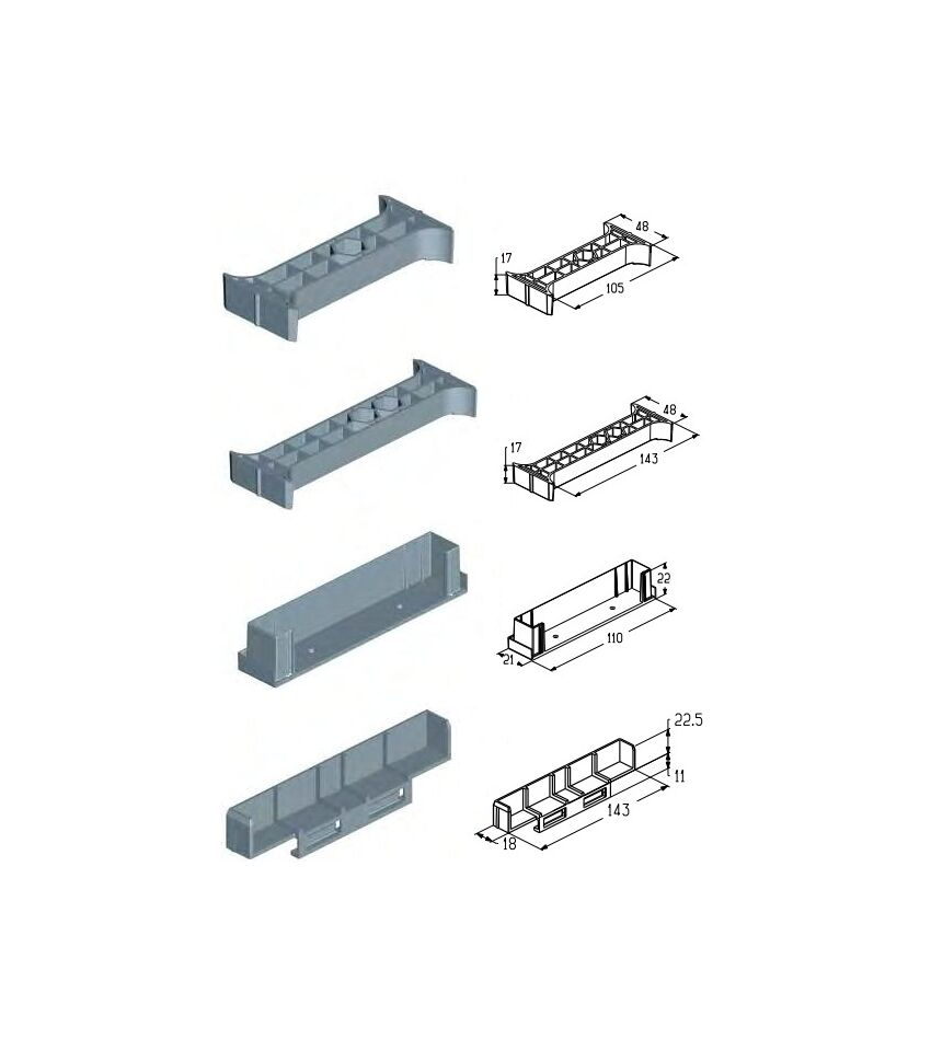 Комплект крепежный FWO100F для подъёмных секционных ворот, фото 1