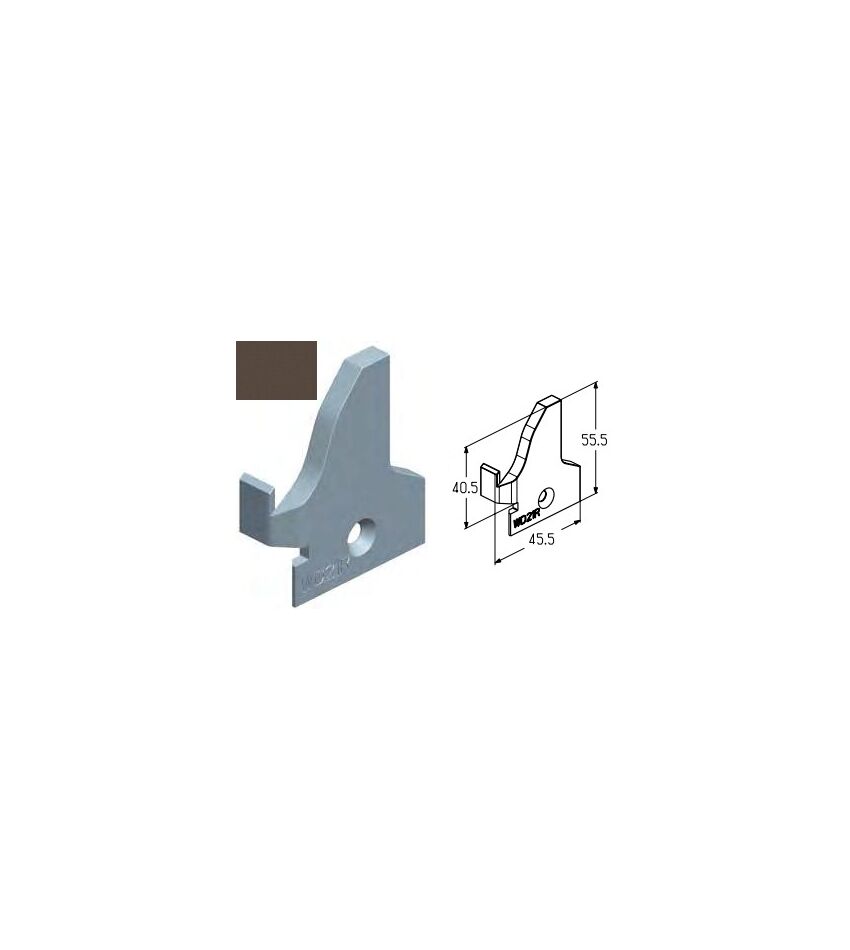 Заглушка WD21R-BR для подъёмных секционных ворот, фото 1