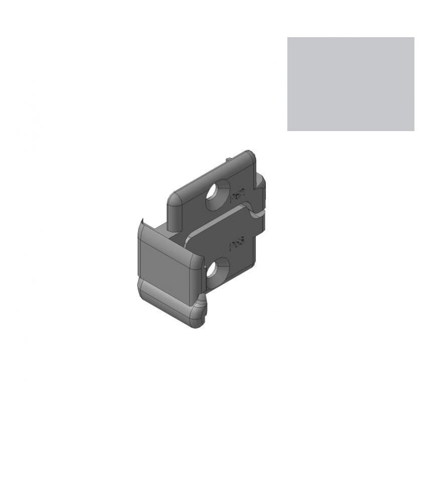 Заглушка нижняя, Ц-профиля, проем для подъёмных секционных ворот, фото 1