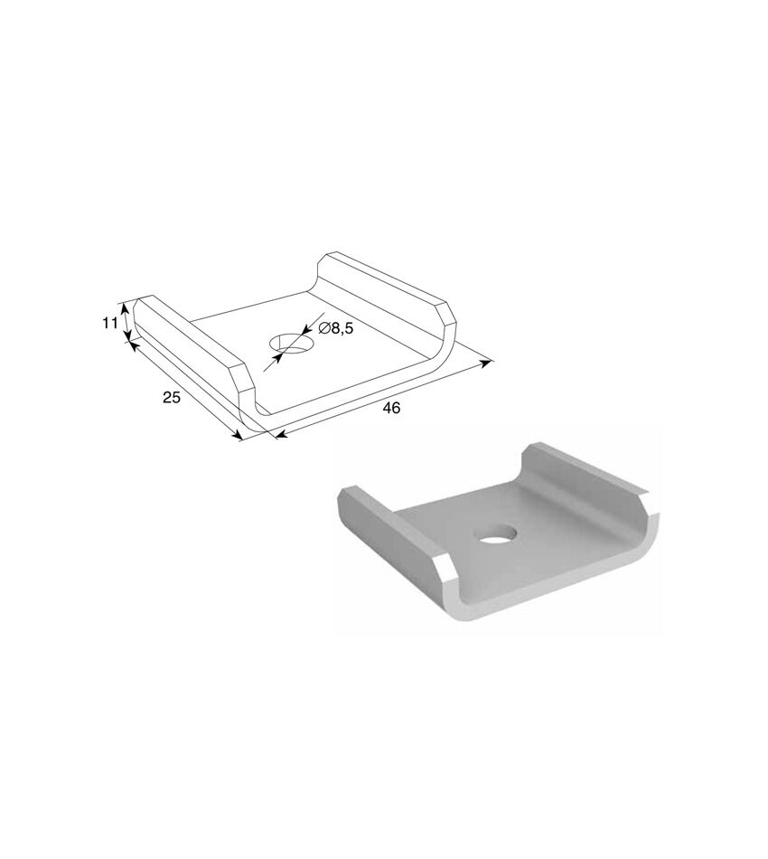 Скоба-1 для подъёмных секционных ворот, фото 1