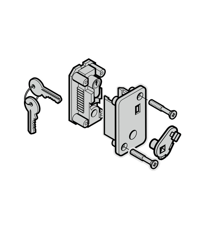 Замок PZ, TS 42,5 мм (вкл. цилиндр), фото 1