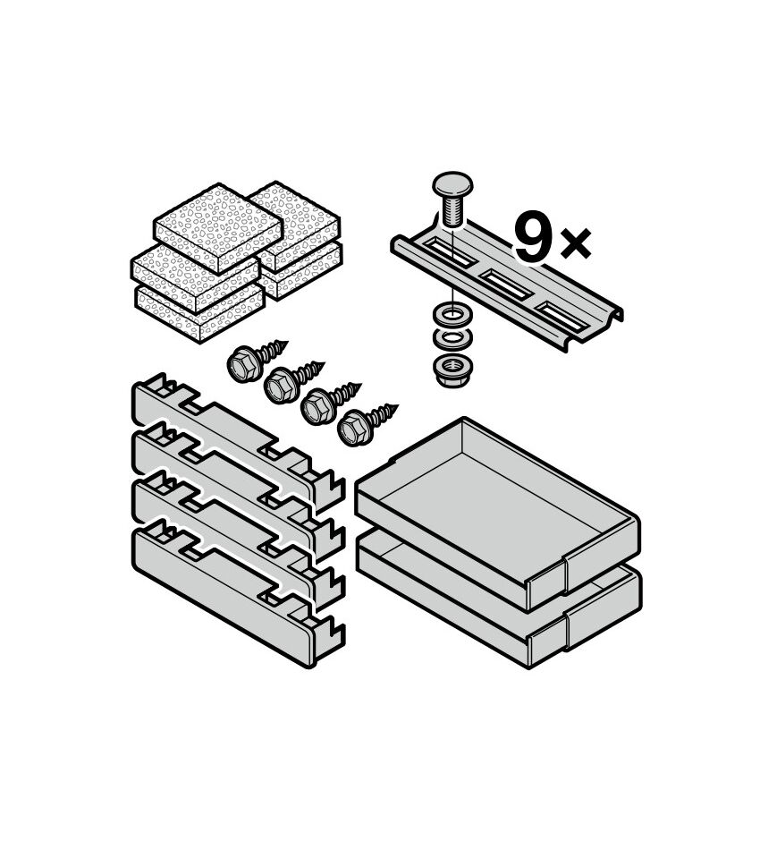 Комплект: крепежный материал для составной рамы (95), фото 1