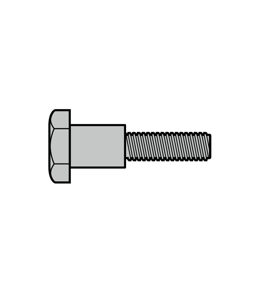 Призонный болт (M6 × 20 T30, оцинкованный), фото 1