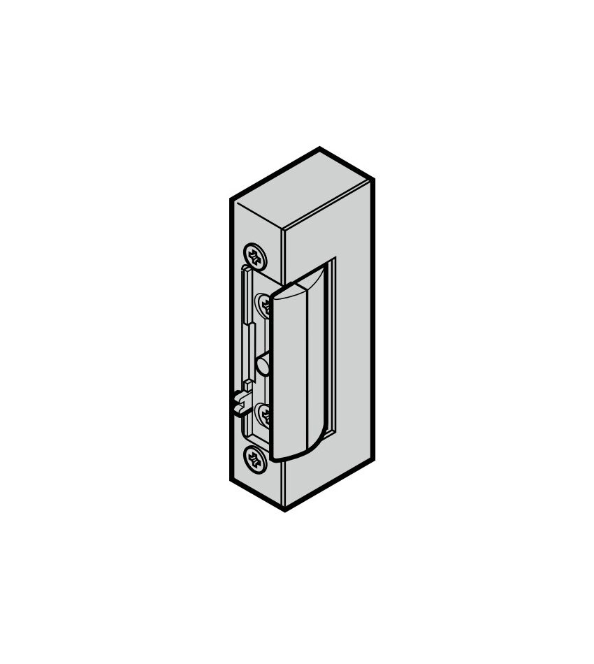 Электрическое устройство открывания двери (128E, 10-24 В, со стопором, после подачи импульса открыто, фото 1