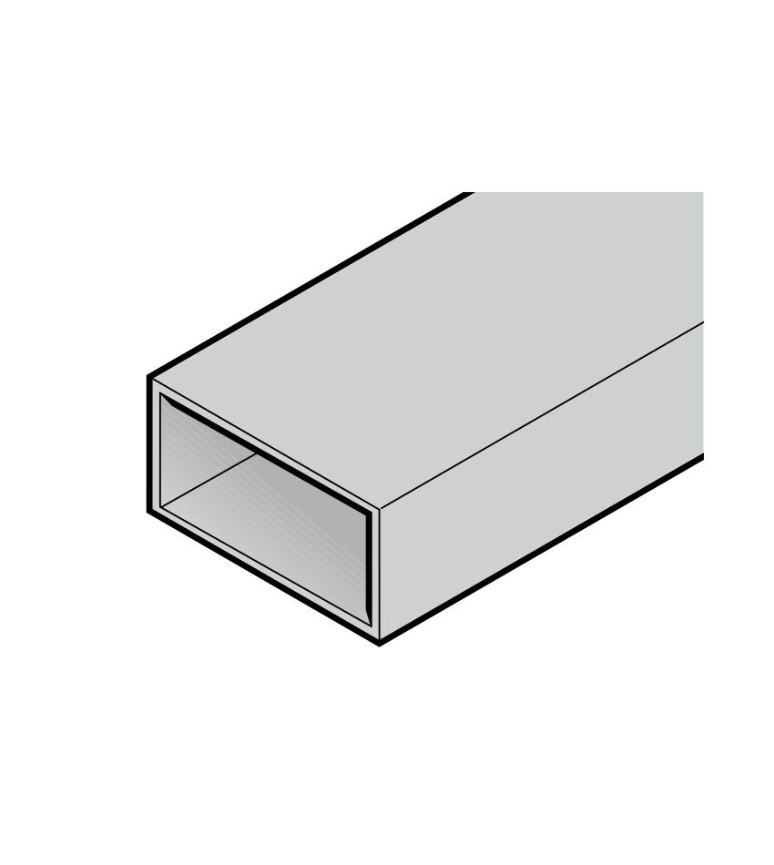 Труба 120 × 60 × 3 мм, горячеоцинкованная (необработанная, длиной 8000 мм), фото 1