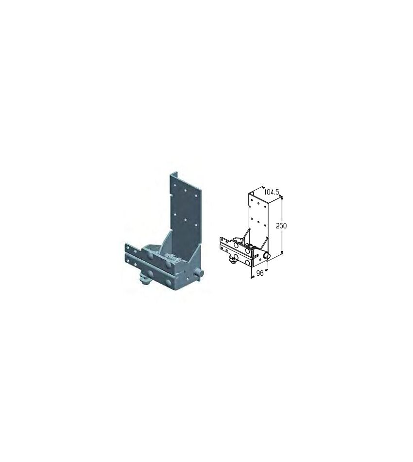 Кронштейн роликовый нижний для подъёмных секционных ворот, фото 1