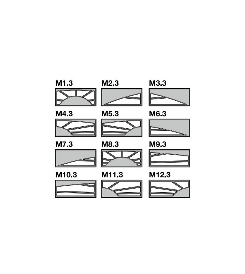 Мотив вставки для кассетного остекления типа M (мотив M3.3), фото 1