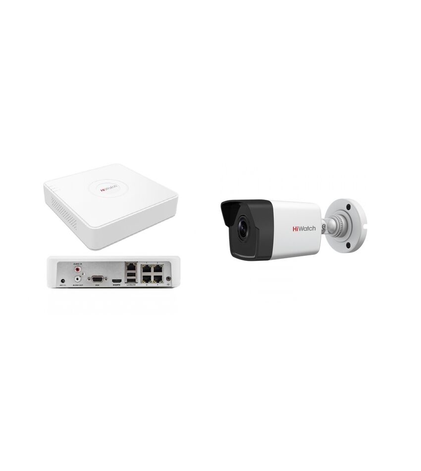 Комплект видеонаблюдения HiWatch IP 1OUT KIT, фото 1