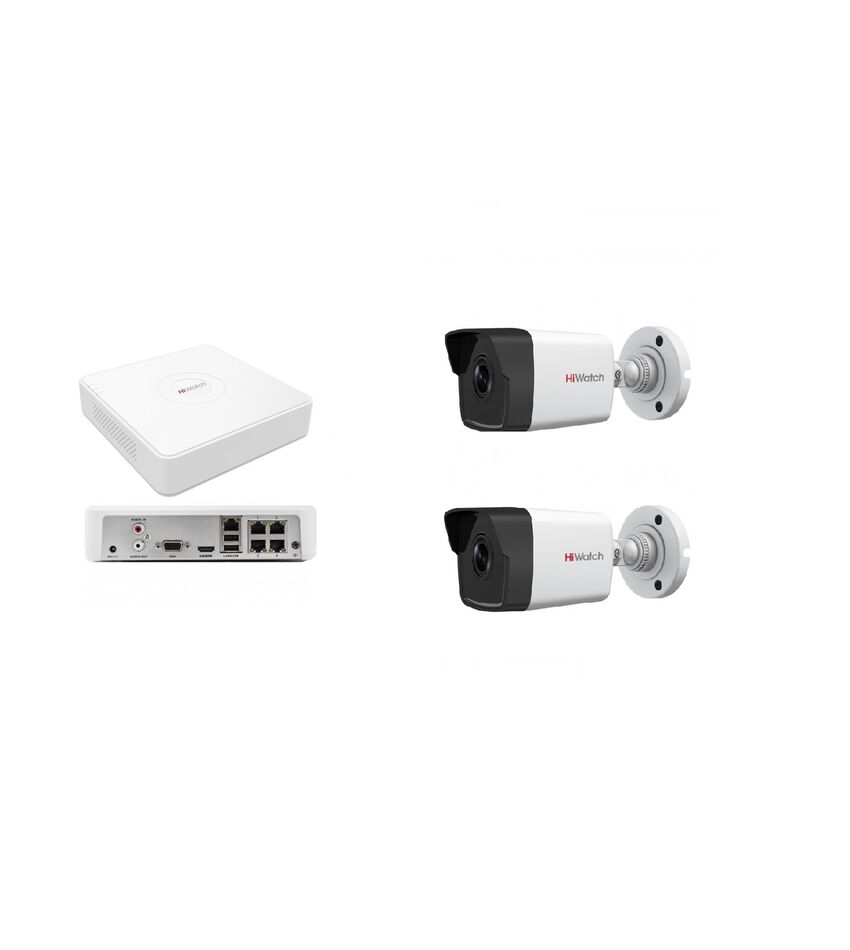 Комплект видеонаблюдения HiWatch IP 2OUT KIT, фото 1