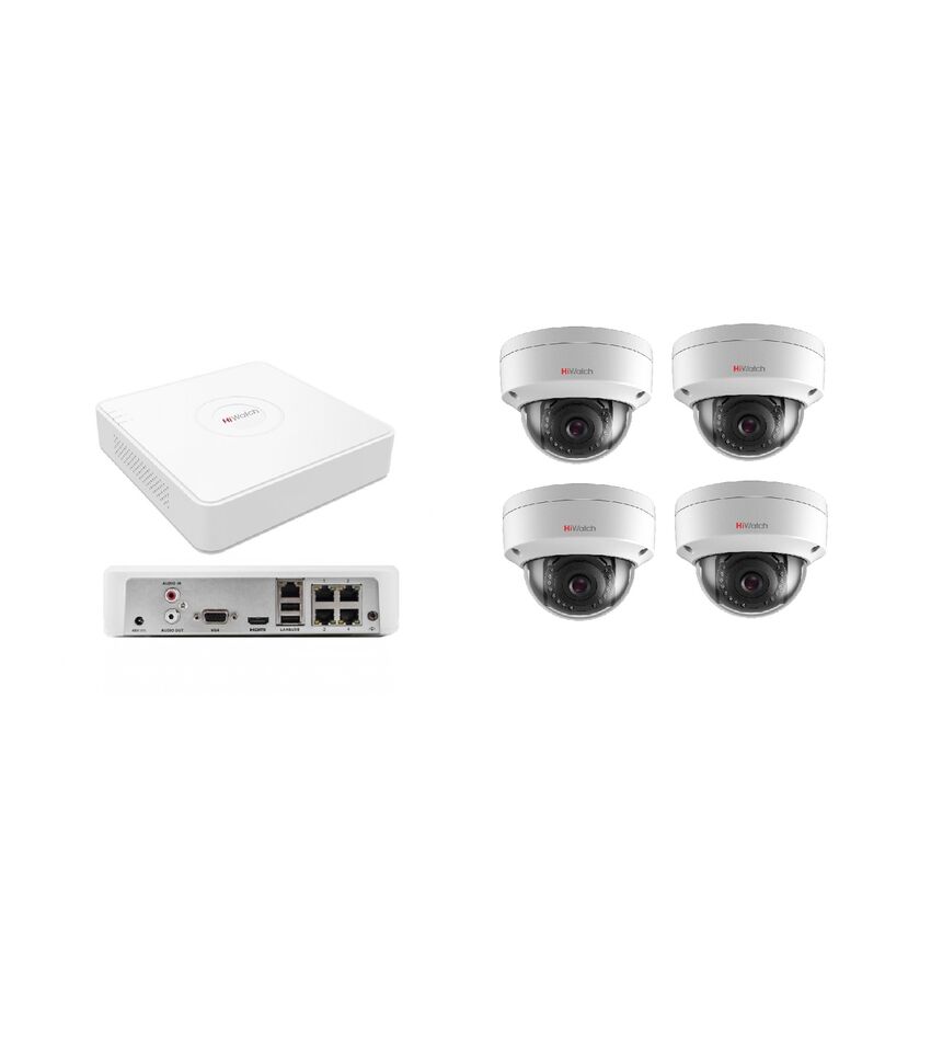 Комплект видеонаблюдения HiWatch IP 4IN KIT, фото 1