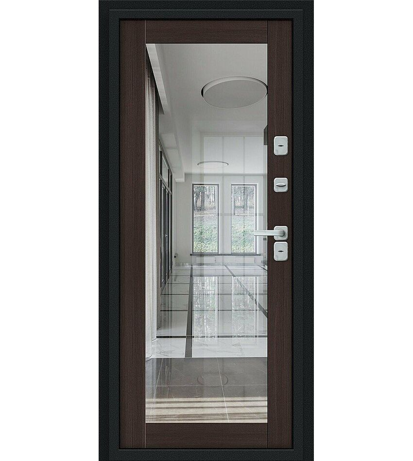 Thermo Флэш Декор Букле черное/Wenge Veralinga 205*86 левое, фото 2