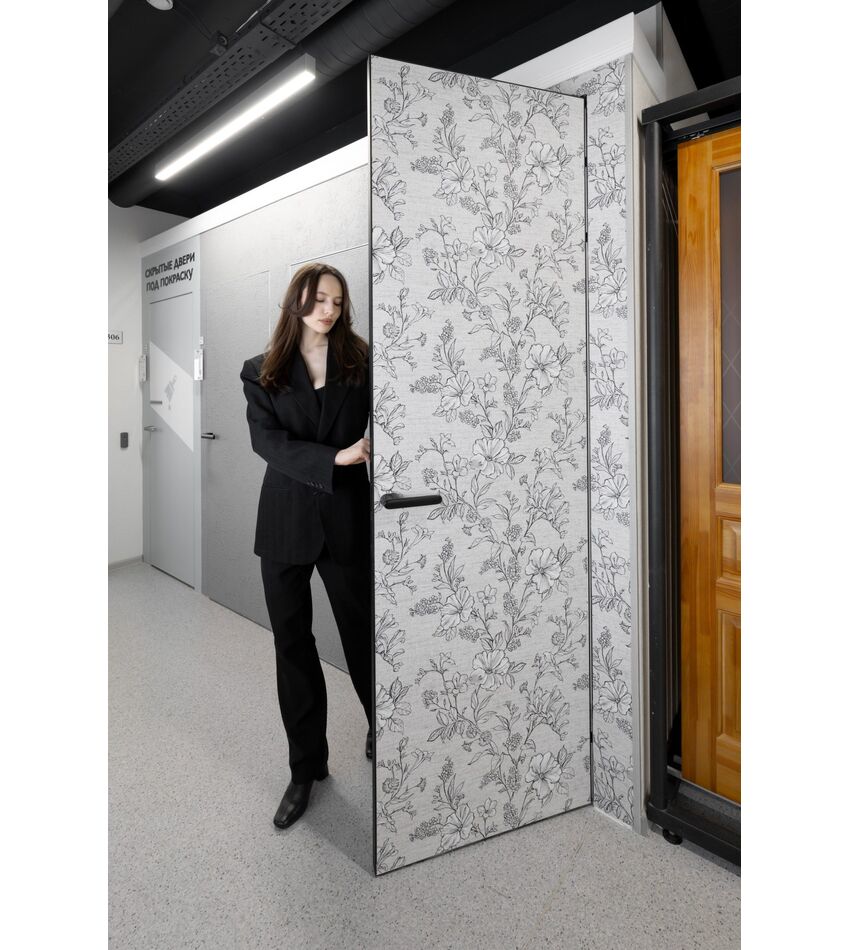 Скрытая дверь. Матовый черный &quot;невидимка&quot; Инвизибл. БР., фото 4