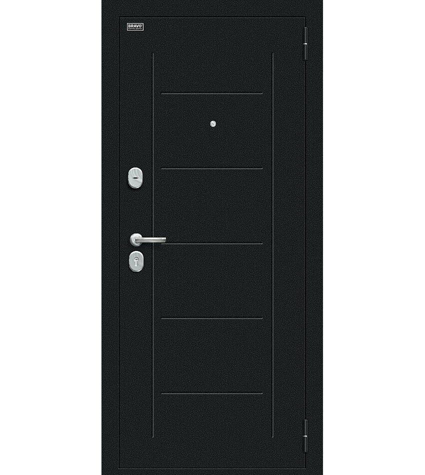 Дверь металлическая входная  Граффити-5 (117.Г5) Букле черное/Look Art 205*86 левое, фото 1