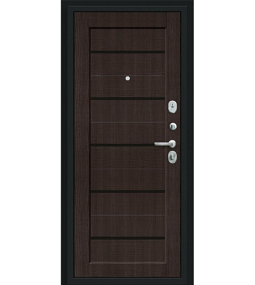 Дверь входная Борн Букле черное/Wenge Veralinga 205*86 левое, фото 2