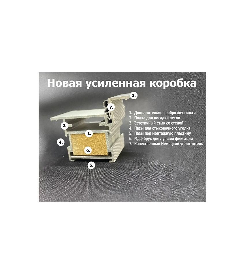 Скрытая дверь, внешнее открывание, кромка ABS. Intex, фото 3