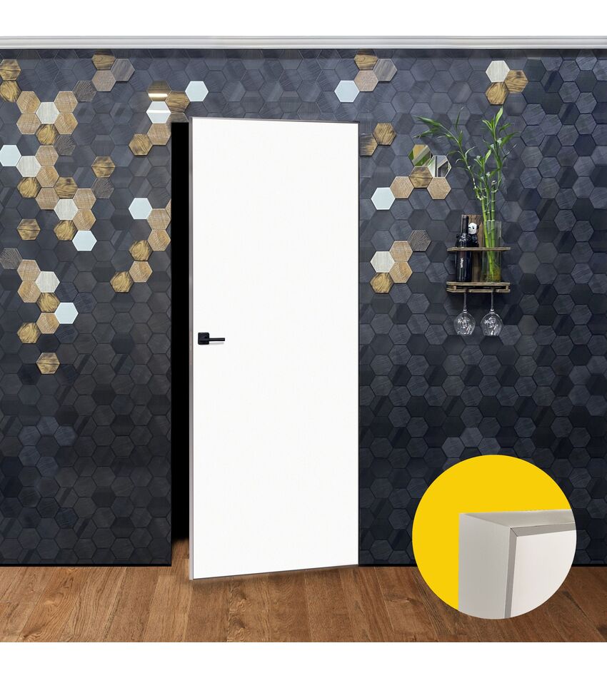 Скрытая дверь. Внешнее открывание. Кромка алюминиевая. Intex, фото 1