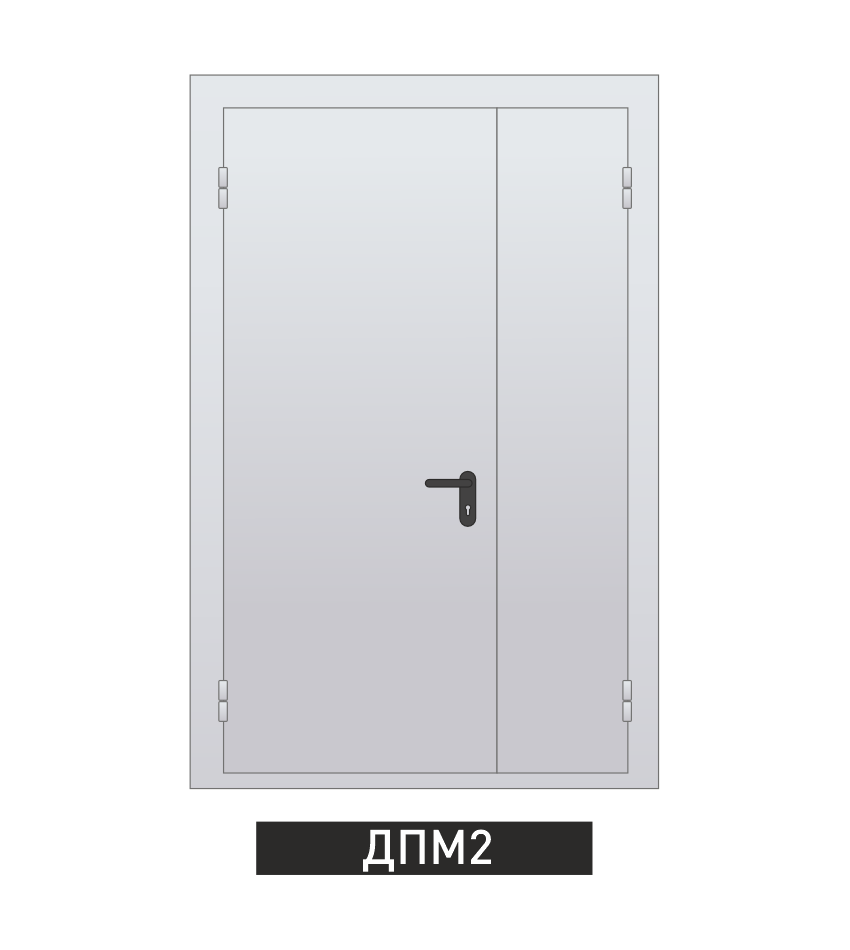 Дверь металлическая двупольная противопожарная Ei 60. 1160 x  2380  выс., фото 15