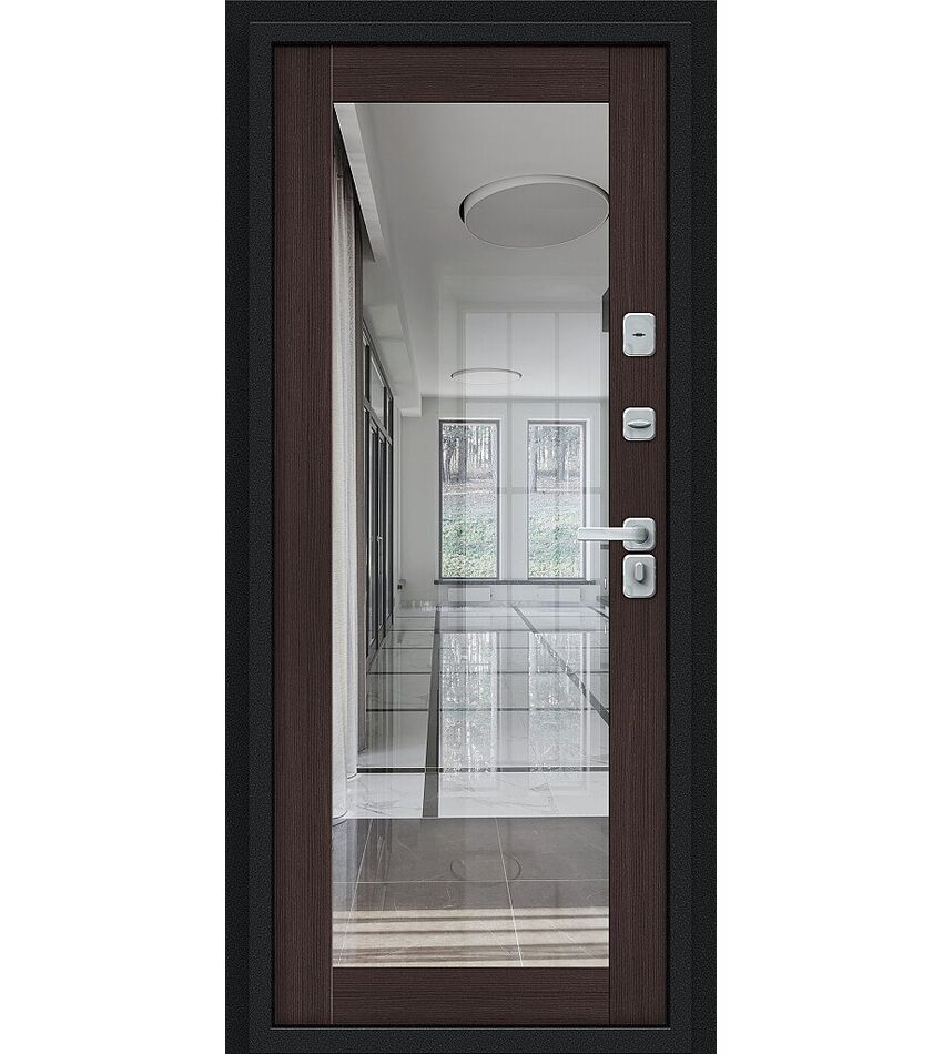 Thermo Флэш Декор Букле черное/Wenge Veralinga 205*86 левое, фото 3