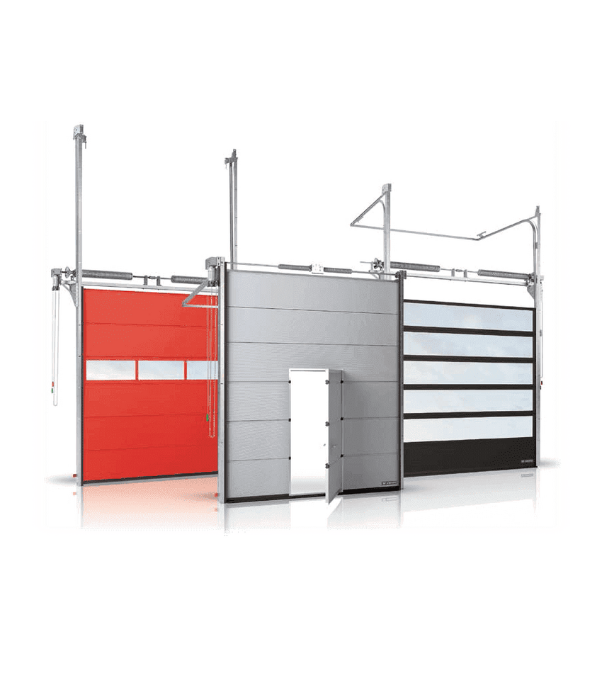 Ворота гаражные 7100х4600 выс подъёмные секционные Alutech ProPlus, толщина панели 45мм, фото 3