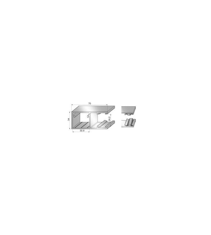 Шина направляющая GR70x34IE - 307029102 для роллет (рольставен), фото 1