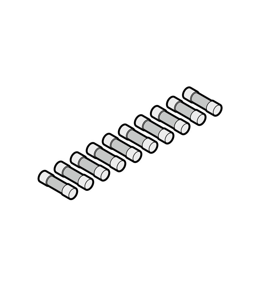 Слаботочный предохранитель (10 шт) (3,15 А / 250 В T / H 435 / 445 / 460 / 460 FU), фото 1