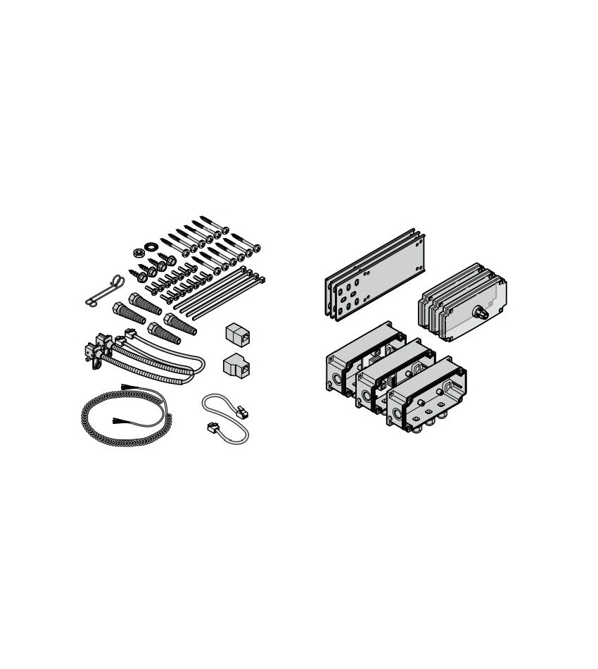 Комплект для подключения, IP 65 (Totmann), WA 400 для блоков управления A/ B 435, A/ B 440, A/ B 445, фото 1