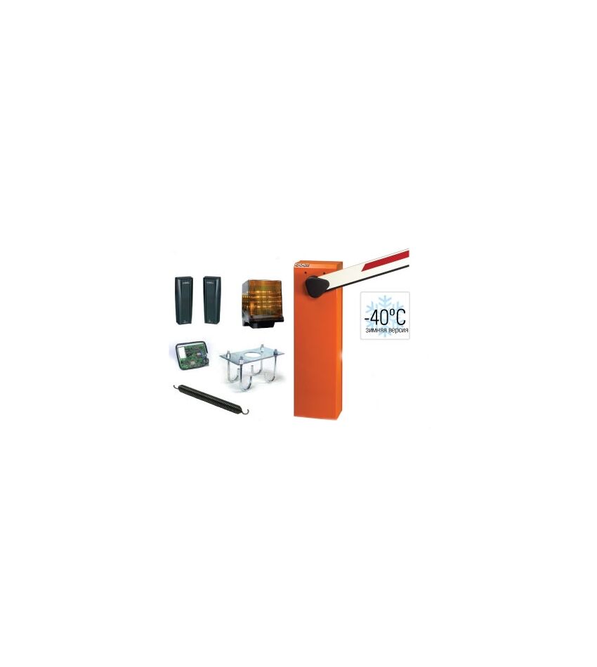 Шлагбаум автоматический FAAC 615BPR, комплект: тубма, стрела прямоугольная 4.8м, крепление стрелы, пластина монтажная, пружина, лампа, фотоэлементы,, фото 1