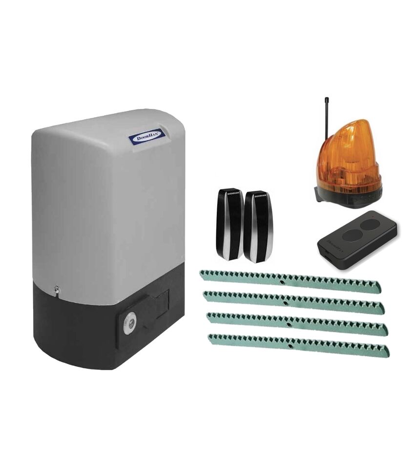 Комплект автоматики для откатных ворот DOORHAN SL-800KIT, состав: привод, рейка, фотоэлементы, лампа, пульт, фото 1