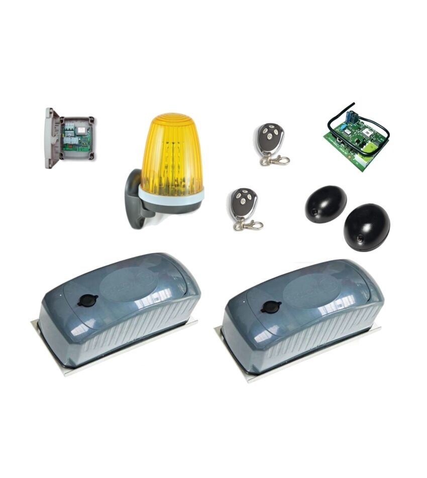 Комплект автоматики для распашных ворот AN-MOTORS ASW4000KIT FULL, состав: привод, блок управления, монтажный комплект, два пульта, лампа, фотоэлем, фото 1