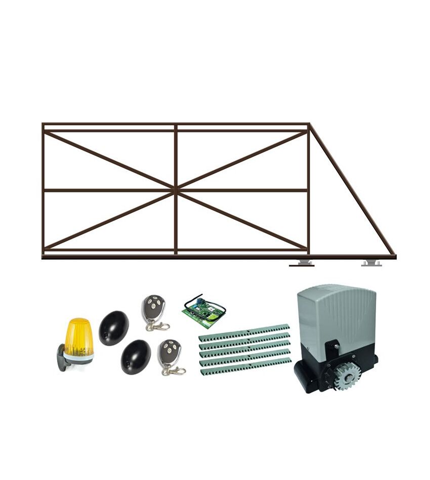 Ворота автоматические откатные КОРН с электроприводом AN-MOTORS ASL500KIT FULL, фото 1