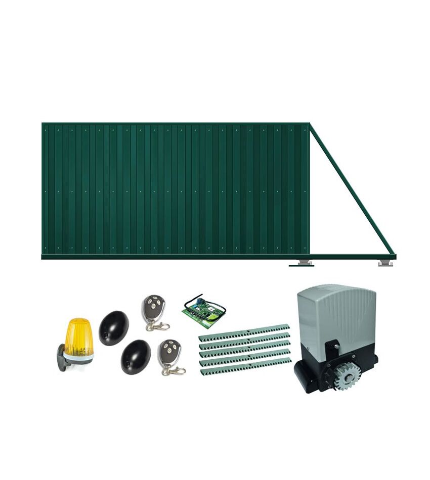 Ворота автоматические откатные КОРН с электроприводом AN-MOTORS ASL500KIT FULL, фото 1