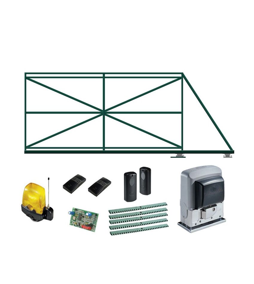 Ворота автоматические откатные КОРН с электроприводом CAME BX-68 FULL, фото 1