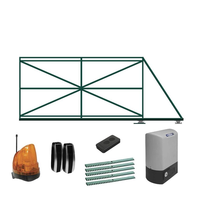 Ворота автоматические откатные КОРН с электроприводом DOORHAN SL-800KIT, фото 1