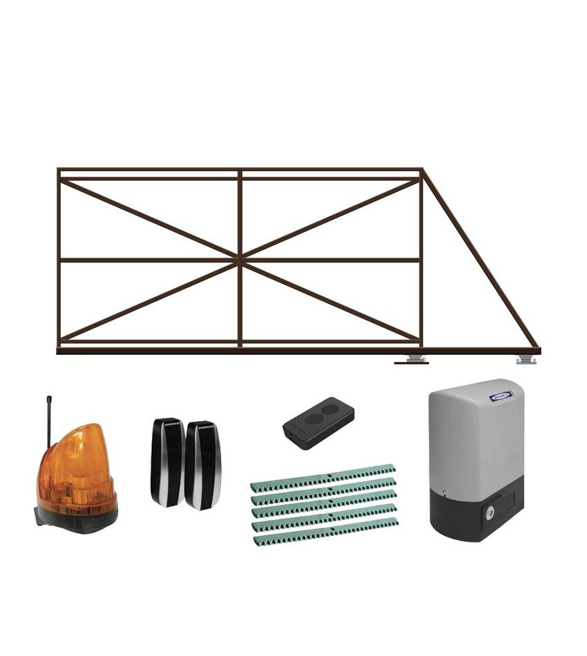 Ворота автоматические откатные КОРН с электроприводом DOORHAN SL-800KIT, фото 1