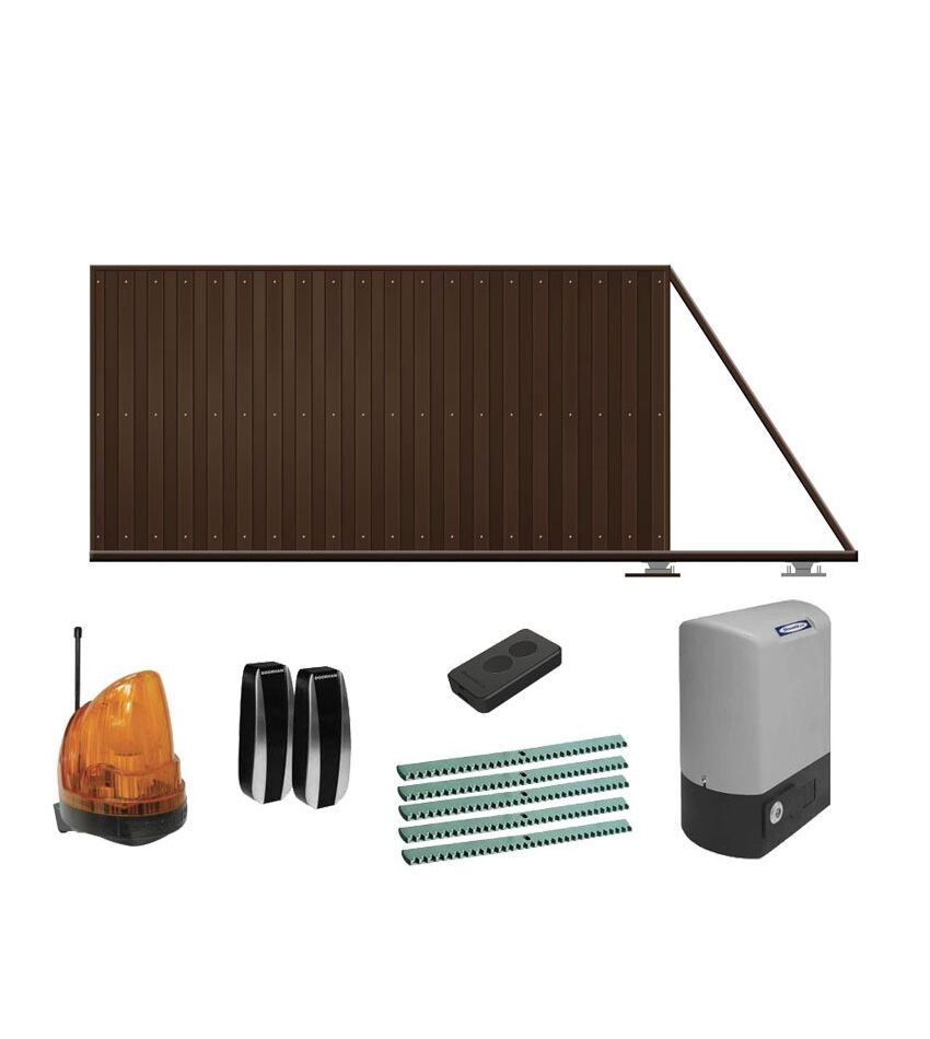 Ворота автоматические откатные КОРН с электроприводом DOORHAN SL-800KIT, фото 1