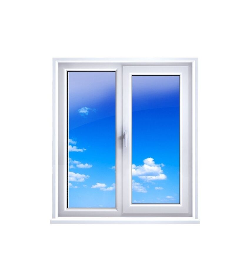 Окно металлоплатиковое (ПВХ) Enwin Waiz ECO 60 1000x1200 выс. Белый/Белый, фото 1