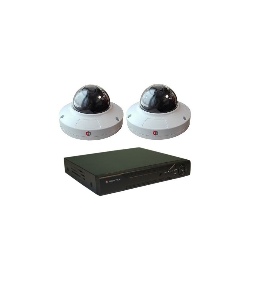 Комплект видеонаблюдения Hunter IP KIT-2/59 на 2 камеры 2Mp, фото 1
