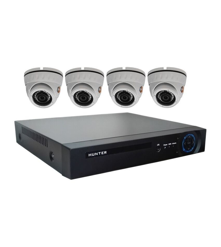 Комплект видеонаблюдения Hunter MHD KIT-4/3 на 4 камеры 2Mp, фото 1