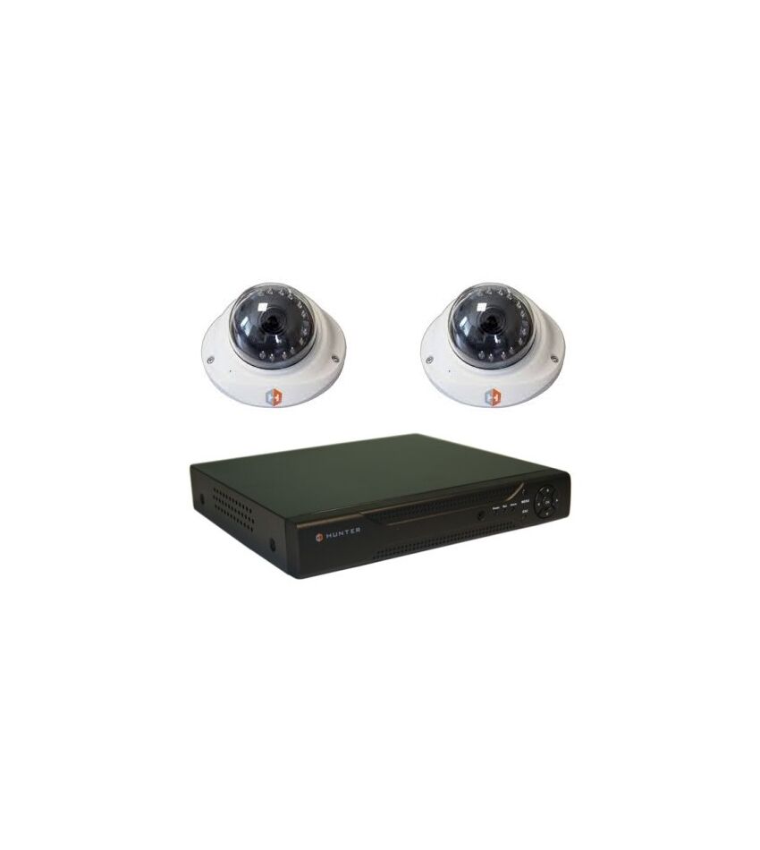 Комплект видеонаблюдения Hunter IP KIT-2/56 на 2 камеры 1,3Mp, фото 1