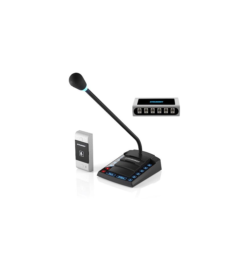 6-канальное переговорное устройство клиент-кассир STELBERRY S-660, фото 1