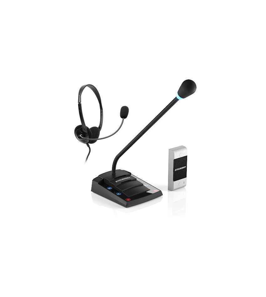 Переговорное устройство с гарнитурой клиент-кассир STELBERRY S-402, фото 1