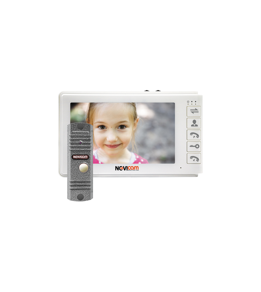 Комплект видеодомофона NOVIcam SMILE 7 KIT, фото 1