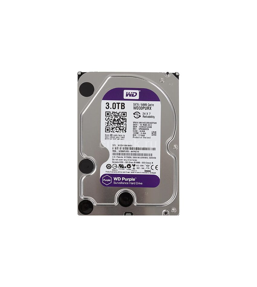 WD30PURZ 3Тб жесткий диск серия Purple, фото 1