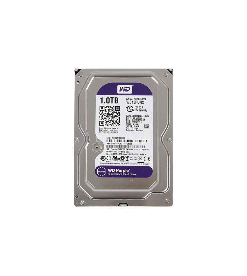 WD10PURZ 1Тб жесткий диск серия Purple, фото 1